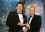 Michael Mahoney winning Innovation & Research Award